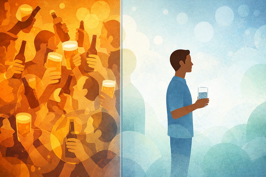 Copo de Schorle no lugar da cerveja - decisão de parar de beber depois dos 40